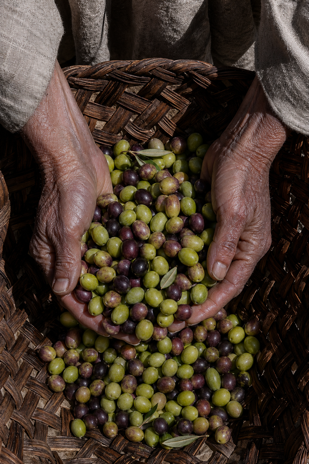 Récolte des olives Chetoui - Sidi Bou Rouis, Tunisie